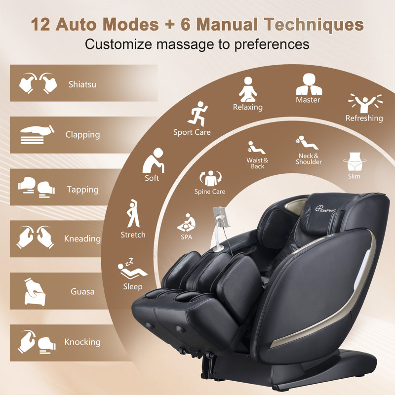 Inbox Zero Zero Gravity Massage Chair Full Body With Auto Inbox Zero Zero Gravity Massage Chair Full Body With Auto